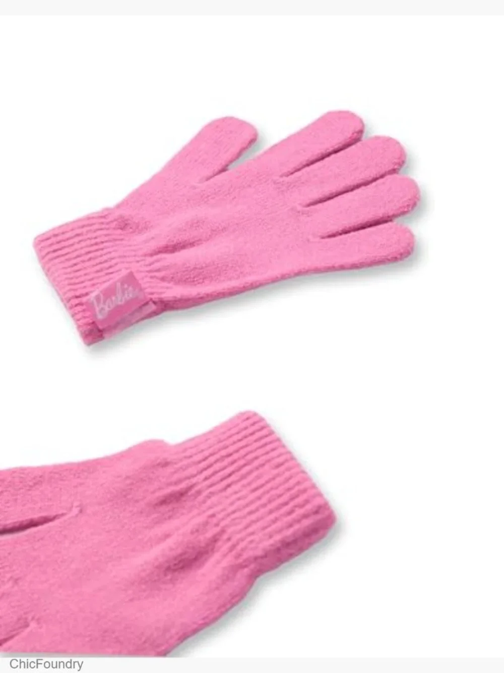 Girls Fair Isle Knit Beanie and Gloves Winter Set Accessory
